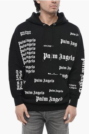 Palm Angels Cotton Hoodie ULTRA LOGO with Print size M