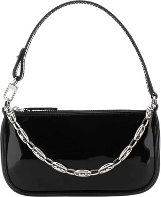 by FAR Mini Rachel Handtas - Dames - Schoudertassen - Zwart - ONE Size - Leer - Tassen