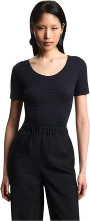 Emporio Armani Donna, Maglie, Blu, L, new