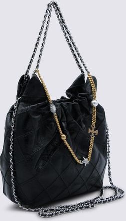 Tory Burch Fleming Distressed Mini Hobo Bag