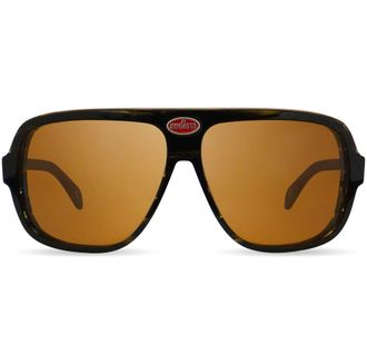 Bugatti Mens 60 mm Brown Sunglasses