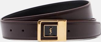 Saint Laurent Cassandre leather belt