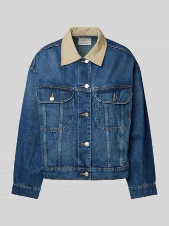 Mango Jeansjacke mit Umlegekragen Modell ROOSTER in Hellblau, Gr&ouml;&szlig;e XS