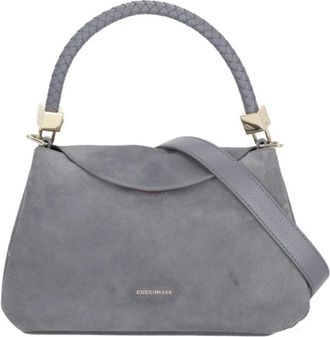 Coccinelle Tiggy Suede Schoudertas - Dames - Tassen - Grijs - Maat: ONE Size Su&egrave;de