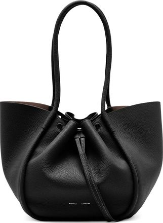 Proenza Schouler Ruched grote shopper - Zwart