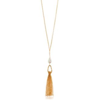 Forte_Forte Necklaces, female, Yellow, Size: ONE SIZE Pearl Necklace