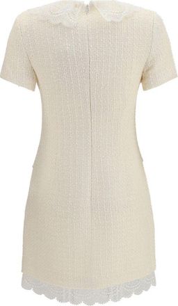 Self Portrait Womens Beige Polyester Casual Dress