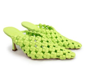 A.W.A.K.E. A.W.A.K.E Mode Neon Regina Weaved Mules Size 36