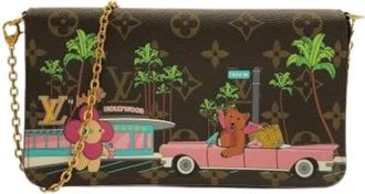 Louis Vuitton Pre-owned Pochette Schoudertas - Dames - Vintage Clutch - Bruin - ONE Size - Vintage