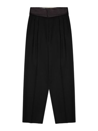 Alysi High-Waisted Tailored Virgin Wool Straight-Leg Pants
