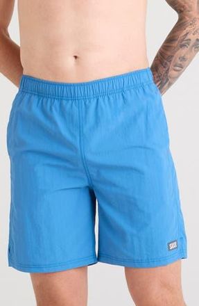 Saxx Go Coastal 2N1 7-Inch Swim Shorts in Lake Blue at Nordstrom Rack, Size X-Large