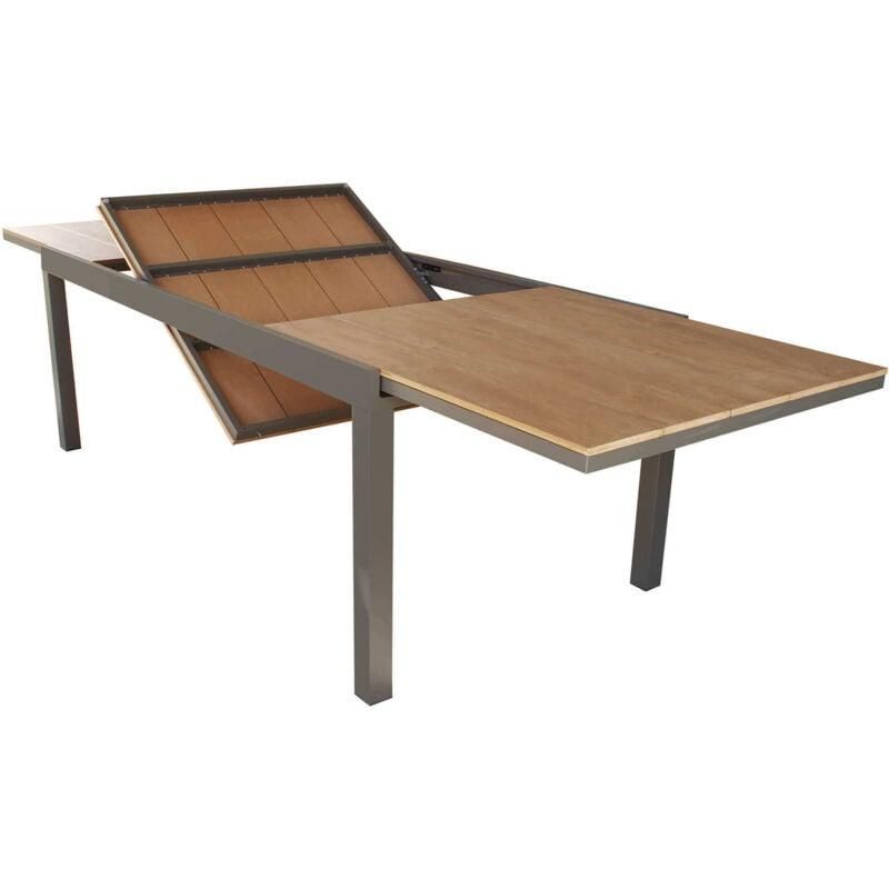 Tavolo Da Picnic Con 2 Panche Incorporate, 4 Posti - Struttura Metallo, Piano HDPE, Dimensioni 136.5x150x72 Cm