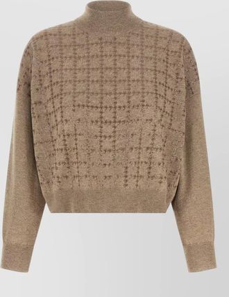 Brunello Cucinelli cashmere ribbed turtleneck sequin sweater