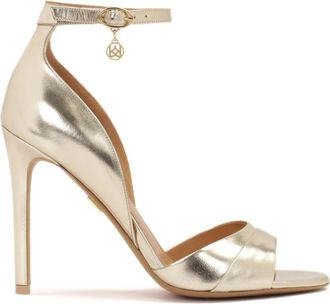 Kazar Gouden sandalen met ingebouwde hak - Dames - Sandalen met hakken - Geel - 37 EU - Leer - Schoenen