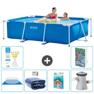 Intex Piscina Con Estructura Rectangular - 220x150x60 Cm - 7-piezas S46