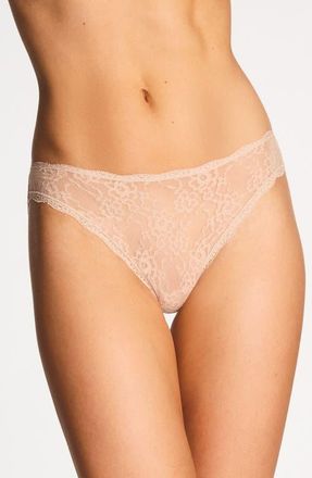 b.tempt'd by Wacoal Effortlessly Lace High Cut Briefs in Au Natural at Nordstrom, Size X-Large