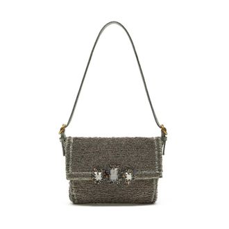 Maliparmi Shoulder Bags, female, Green, Size: ONE SIZE Iconic Beads Small Shoulder Bag