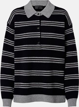 Nili Lotan Galvez striped cashmere polo sweater