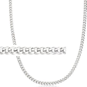 Ross-Simons Mens 5mm Sterling Silver Curb-Link Necklace
