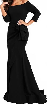 Jovani Womens Fit And Flare Dress In Black