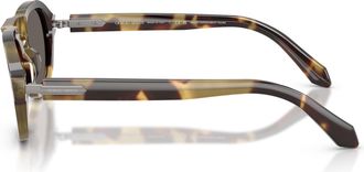 Giorgio Armani 0ar8244 Bold Tortoiseshell Acetate Sunglasses with Dark Lenses