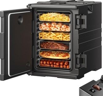 OEM Isolierte Thermobox Warmhaltebox 90 L, Lldpe-lebensmittelbeh&auml;ltertr&auml;ger Mit Doppelschnallen, Speisew&auml;rmer Mit Griffen, Transportbox F&uuml;r Restaurant, Ka