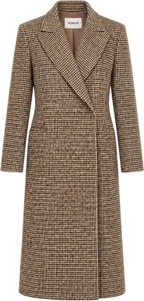 Dondup Wool Coat - Dames - Mantels - Bruin - Maat: M Wol