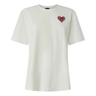 Pinko T-Shirts, female, White, S, ZR2 Strepitoso T-shirt