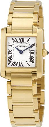 Cartier Tank Franaise Small 18kt Yellow Gold Quartz Ladies Watch WGTA0031