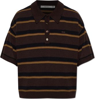 Gestuz GZtaia Polo - Dames - Polos - Bruin - L - Polyester - Tops