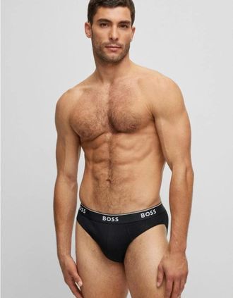 HUGO BOSS Mens BOSS Orange 3 Pack Mens Power Briefs NOS - Black 001 - Size: 35/34/32/9.5/13/12.5/12/11.5/11/9/16/15.5/15/14.5/14/13.5/10.5/10