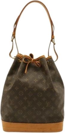 Louis Vuitton Pre-owned Monogram Canvas Shoulder Bag - Dames - Vintage Tas - Bruin - ONE Size - Vintage