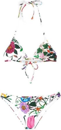 Gucci Geprinte sprankelende jersey bikini - Dames - Bikinis - Wit - XS - Badmode