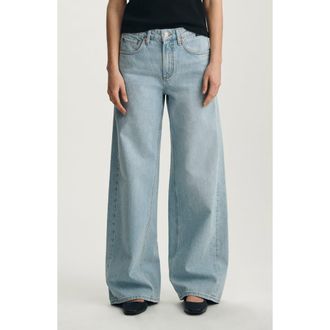 Mavi Siena High Waist Wide Leg Jeans in Light Classic Denim at Nordstrom, Size 25 32