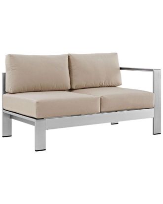 ModWay Outdoor Shore Right-Arm Corner Sectional Outdoor Patio Aluminum Loveseat