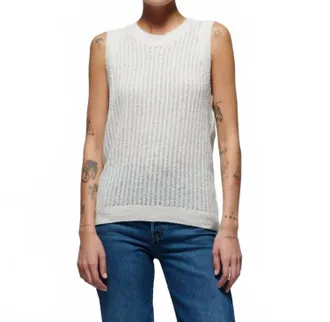 Nation Ltd Elliana Pullover Vest In Porcelain
