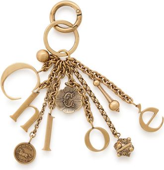 Chlo&eacute; Chlo&eacute; Symbols Logo bag Charm - Gold - One Size