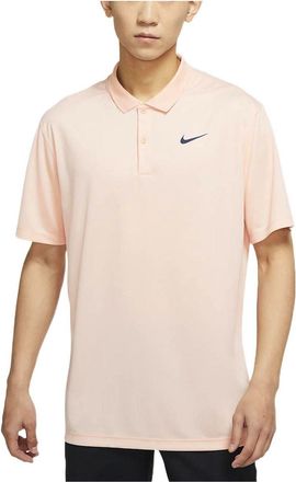 Nike Dri-FIT Victory Solid Color Logo Printing Quick Dry Breathable Short Sleeve Polo Shirt Orange Pink DH0823-800