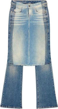Diesel Blue Bootcut Mid Rise Jeans