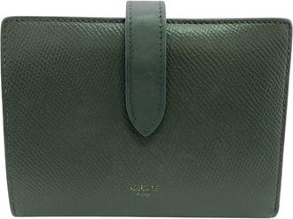 Celine Gray Leather Wallet (Bi-Fold) (Pre-Owned)