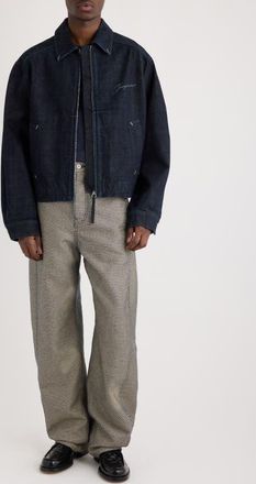 Jacquemus Le Veste de-Nîmes Canevas Denim Jacket in Dark Navy at Nordstrom, Size 38 Us