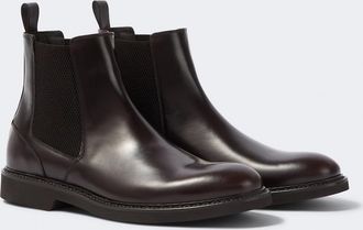 Canali Leather Chelsea boots