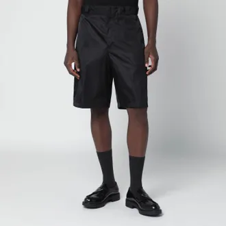 Prada Black Re-Nylon Bermuda shorts