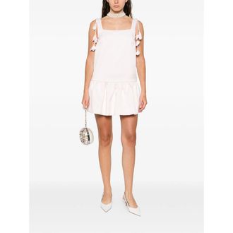 Self Portrait Square Neck with Rear Zip Dress - Pink