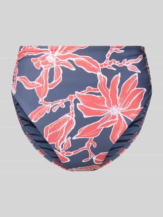 Barts High Waist Bikini-Slip mit floralem Allover-Print Modell Camolo in Blau, Gr&ouml;&szlig;e 38