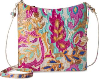 Brahmin Katie Croc Embossed Leather Crossbody Bag in Wanderlight at Nordstrom