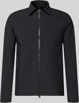 Scandinavian Edition Regular Fit Jacke mit Umlegekragen Modell Motion in BLACK, Gr&ouml;&szlig;e XXXL