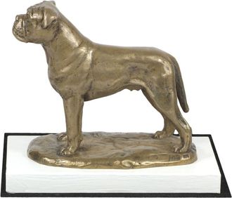 OEM Bullmastiff, Bulmastif: Estatuilla De Perro, Figura Sobre Una Base Blanca, Trofeo Para Una Exposici&oacute;n De Perros De Art-dog