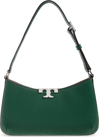 Tory Burch Schoudertas Eleanor Soft Slim - Dames - Handtassen - Groen - ONE Size - Leer - Tassen