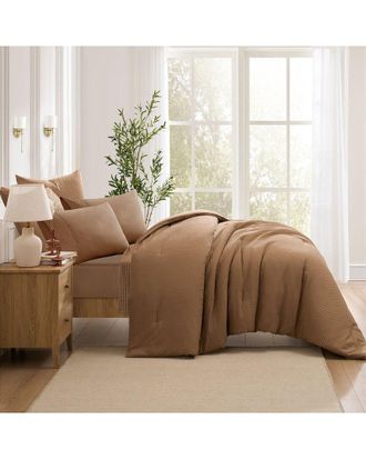 Kathy Ireland 7Pc Waffle Textured Comforter Set